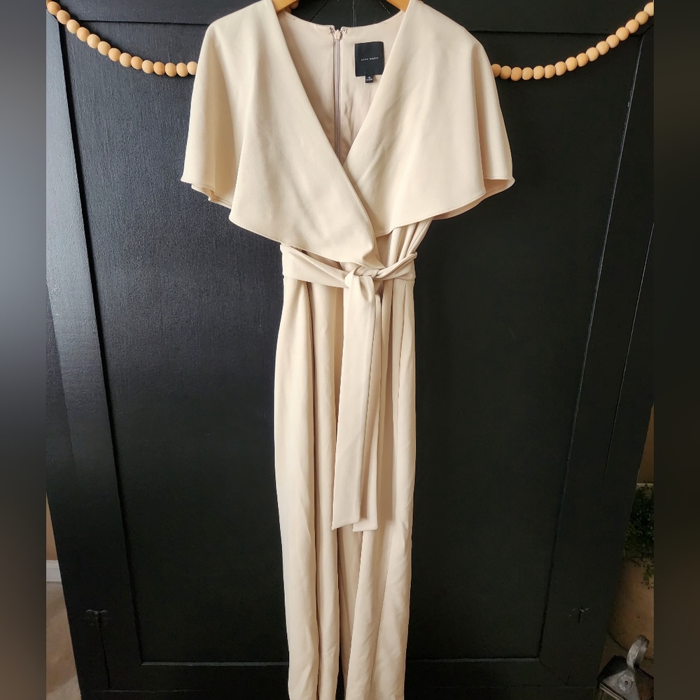 Womens Alex Marie Elegant Cream Jumpsuit~size 10 - Picture 1 of 13